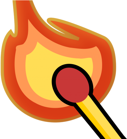 Match Clipart - Lit Match (640x480)