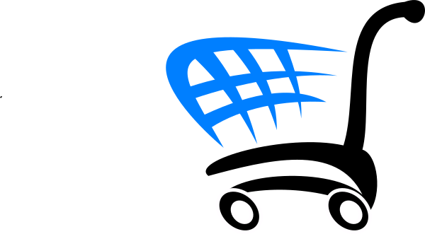 Shopping Cart Clipart (600x331)