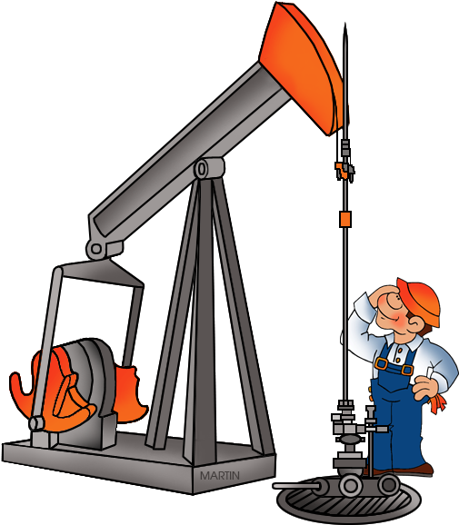 Oil Drilling - Oil Rig Clip Art (528x615)