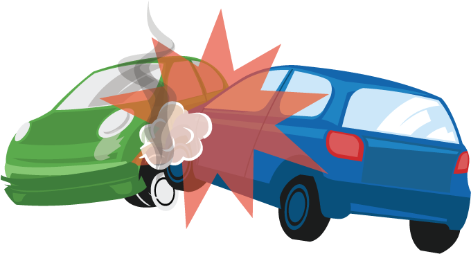Cartoon Car Crash Gearheadsorg - Car Accident Cartoon Png (800x380)