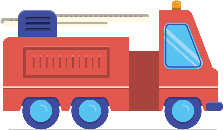 Car Fire Engine Vehicle - รถ พยาบาล ไลน์ ภาพ การ์ตูน (1000x800)