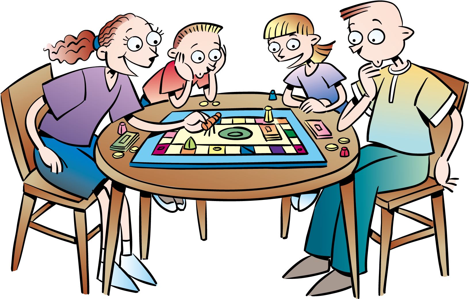 Hasbro Family Game Night Trivial Pursuit Clip Art - Jouer Jeux De Société (1800x1800)
