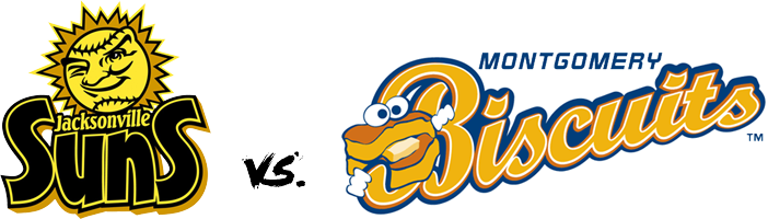 Suns Vs Biscuits - Minor League Baseball Logos (702x200)