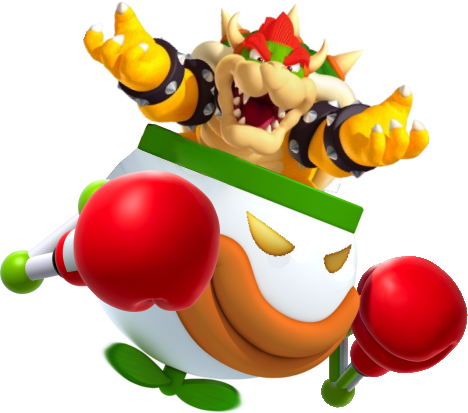 Who Would Win, Herobrine Or Bowser - Mario Koopa Clown Car (468x413)