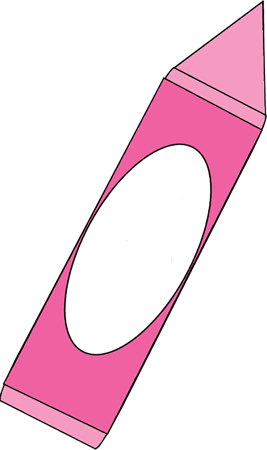 Giant Pink Crayon Clip Art - Pink Crayon Clipart (267x450)