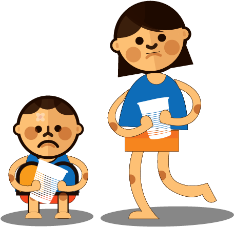 When These Children Experience Family Problems, Hunger, - Cartoon (501x501)