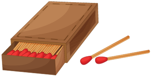 Various Objects Of Camping - Matches Clipart Transparent Background (710x313)
