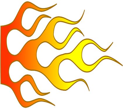 Car Flames Decal - Hot Wheels Flames Png (420x420)