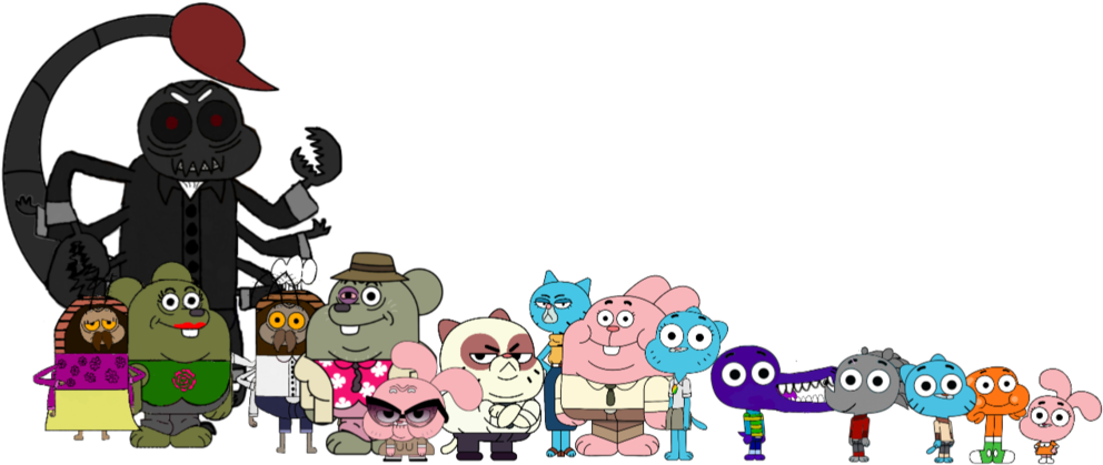Watterson's Family Reunion By Pinchimono3 - Cartoon (1024x429)