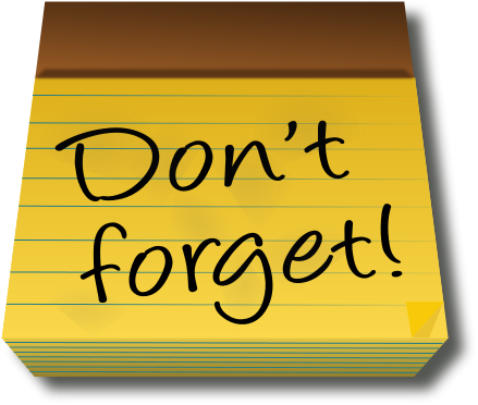 D - E - K - T - Family Reunion Dues - Meeting Reminder Clip Art (439x372)