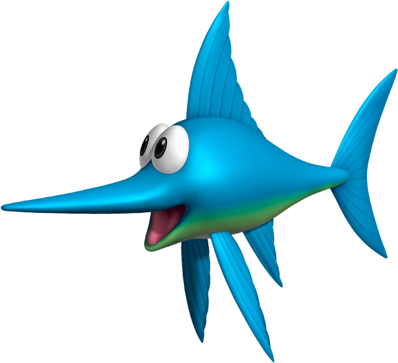 Teh Swordfish, 'nuff Said - Donkey Kong Country Swordfish (838x768)