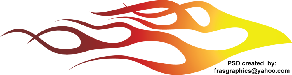 Vector Flame - Vector Flames Png (1000x260)