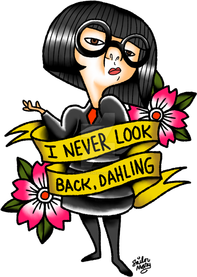 A Tattoo Design Featuring The Fashionista From The - Edna Mode Tattoo (774x1032)