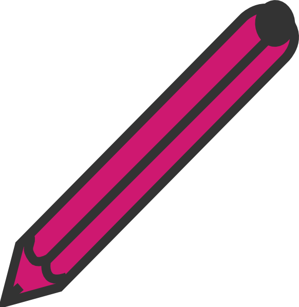 Pencil Eraser Clipart Download Pencil Eraser Clipart - Pink Pen Clipart (582x598)