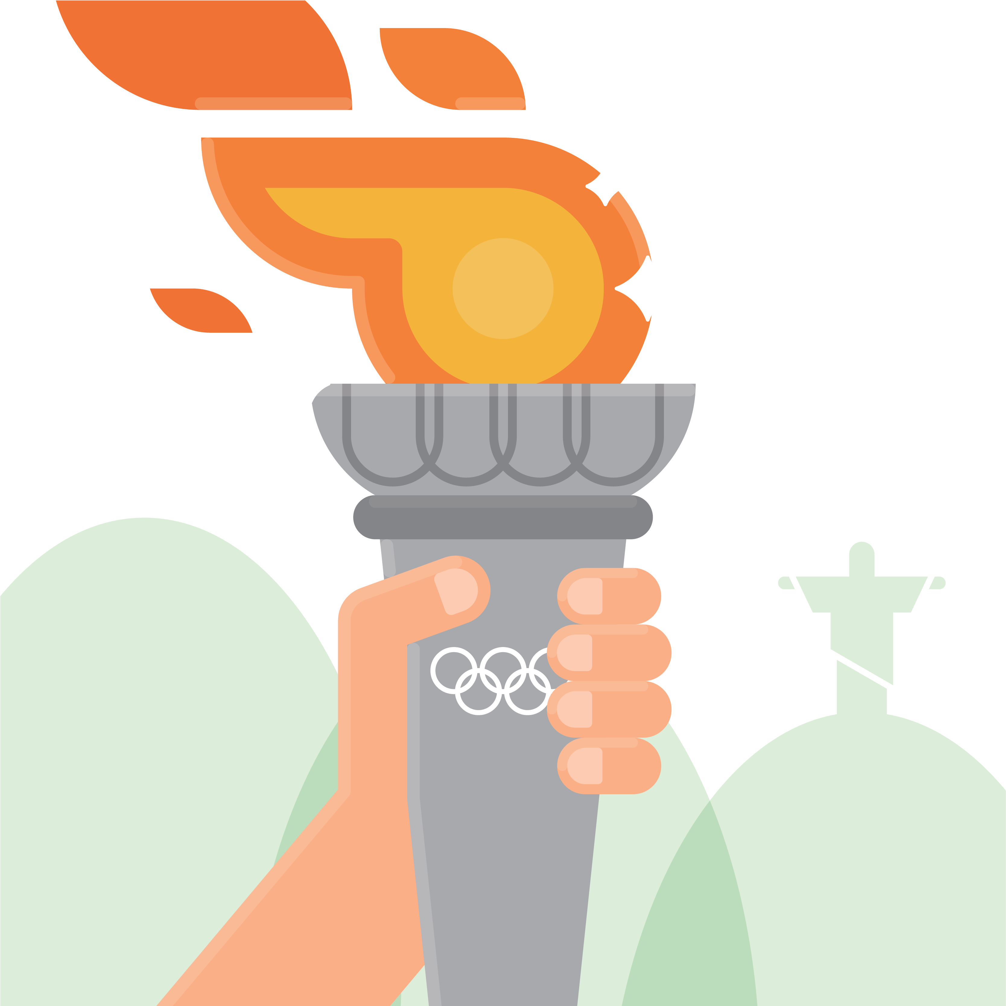 Fabulous Summer Olympics Torch Template Brazil Rio - Fabulous Summer Olympics Torch Template Brazil Rio (3725x3471)