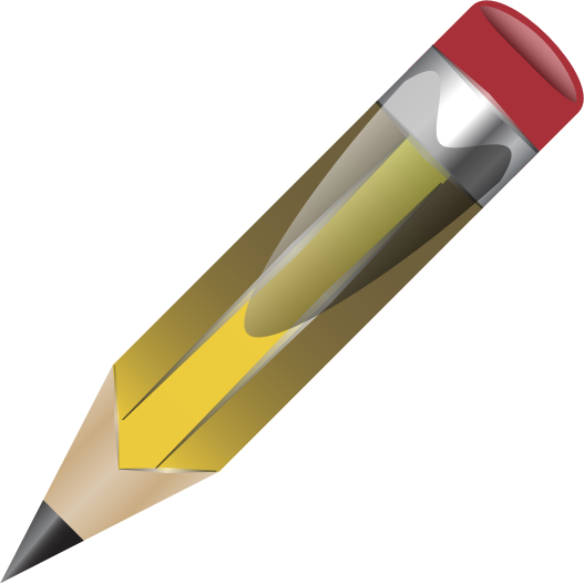 Pencil For Clip Art - Short Stubby Pencil (527x527)