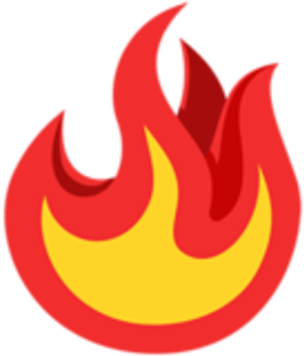 Fire Emoji Transparent (512x512)
