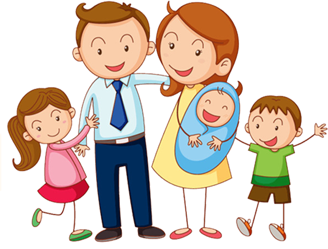 Learning Vietnamese Family Life Parent - Family Cartoon No Background (700x700)
