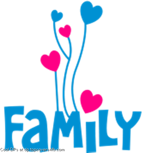 Family With Lovely Love Heart Display Picture - Profile Picture For Family (500x500)