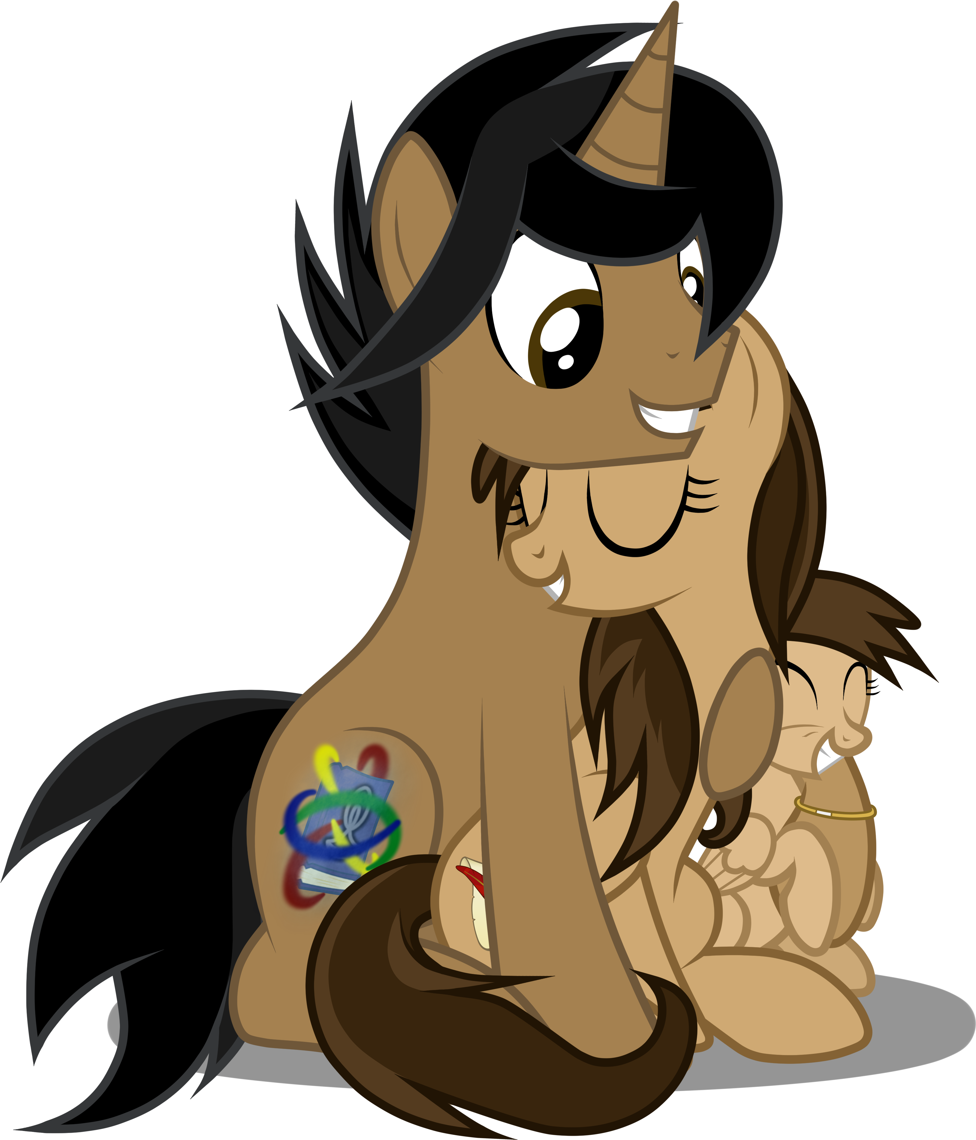 Happy Family~ By Junkiesnewb Happy Family~ By Junkiesnewb - Mlp Stallion Pegasus Oc (3700x4000)