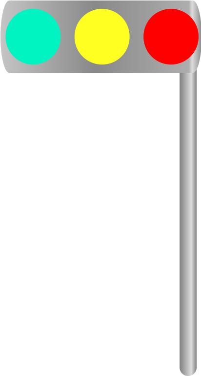 Traffic Light Clipart Horizontal - Horizontal Traffic Light Clip Art (411x800)