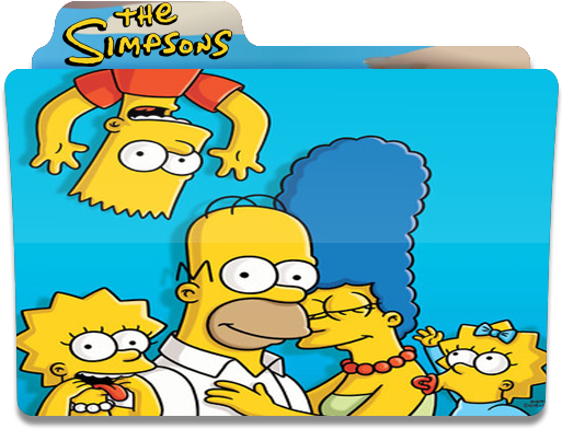 Die Simpsons, Ordner, Ordner, Familie Symbol Kostenlos - Simpsons (512x512)