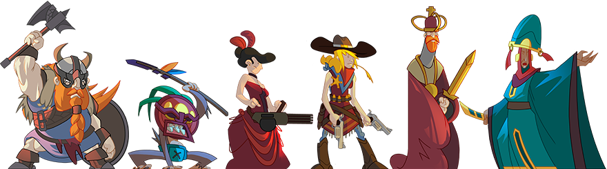 In Dynasty Feud The Gameplay Consists Of Fast Paced - Cartoon (880x245)