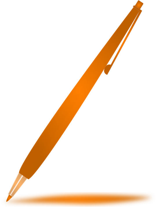 Pencil Sharpener Png 18, Buy Clip Art - Orange Pen Png (549x720)