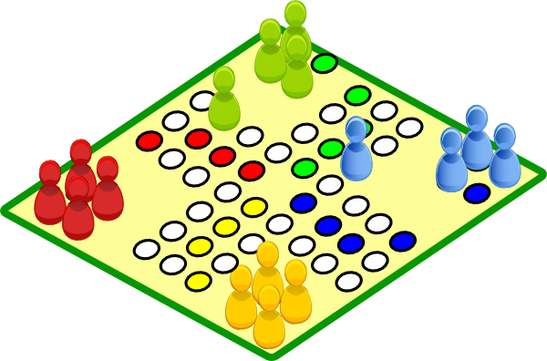 Clovece Nezlob Se Board Game Clip Art At Clker Com - Circle (600x396)