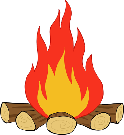Wood Burning Drawing Cartoon Logs Clipart Vector Csp14833559 - Wood Fire Clip Art (400x436)