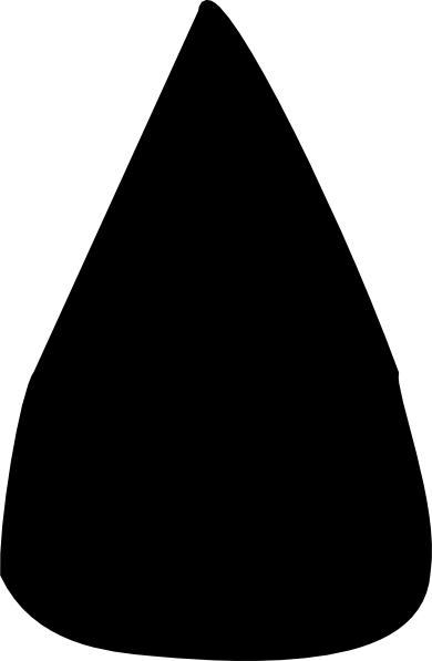 Black Apple Seed Clip Art - Lampshade (390x597)