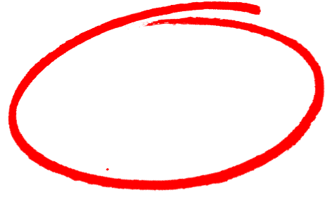 Drawn Number Circle Png - Red Marker Circle Png (510x510)