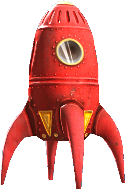Toy Rocketship - Fallout 4 Toy Rocket Ship (688x688)