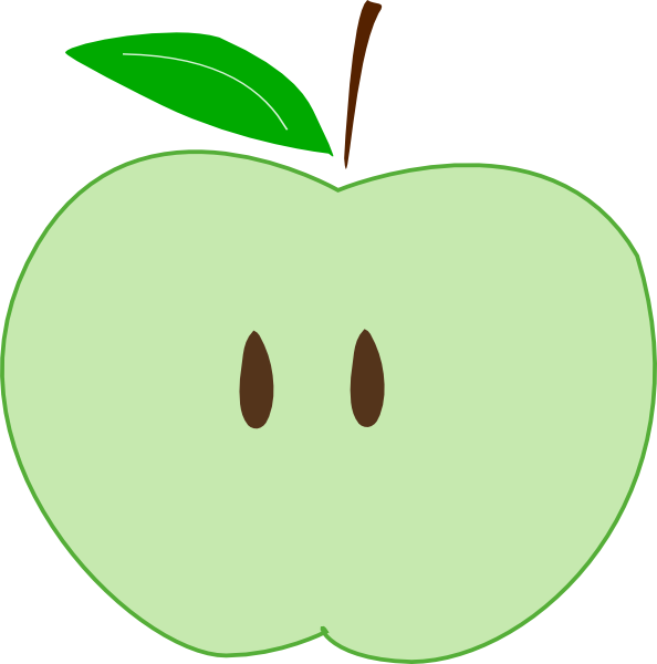 Green Apple Art (594x600)