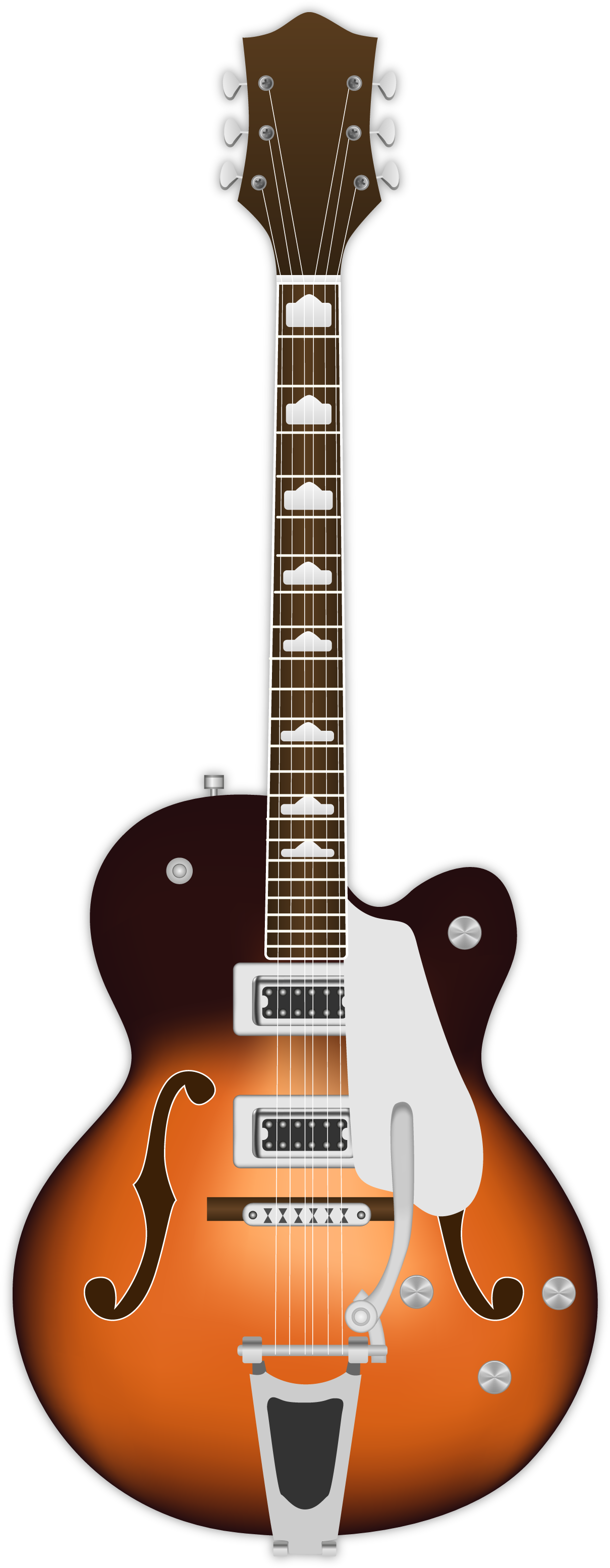 Guitar Clipart Png Image 02 - Gretsch Guitars G5422tdc Electromatic Hollowbody Guitar (1220x3120)