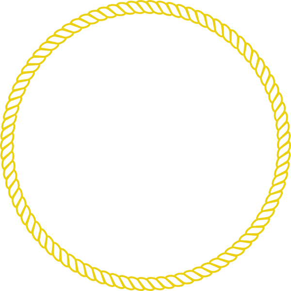Rope Clipart Small - Circle Rope Frame Vector (600x600)