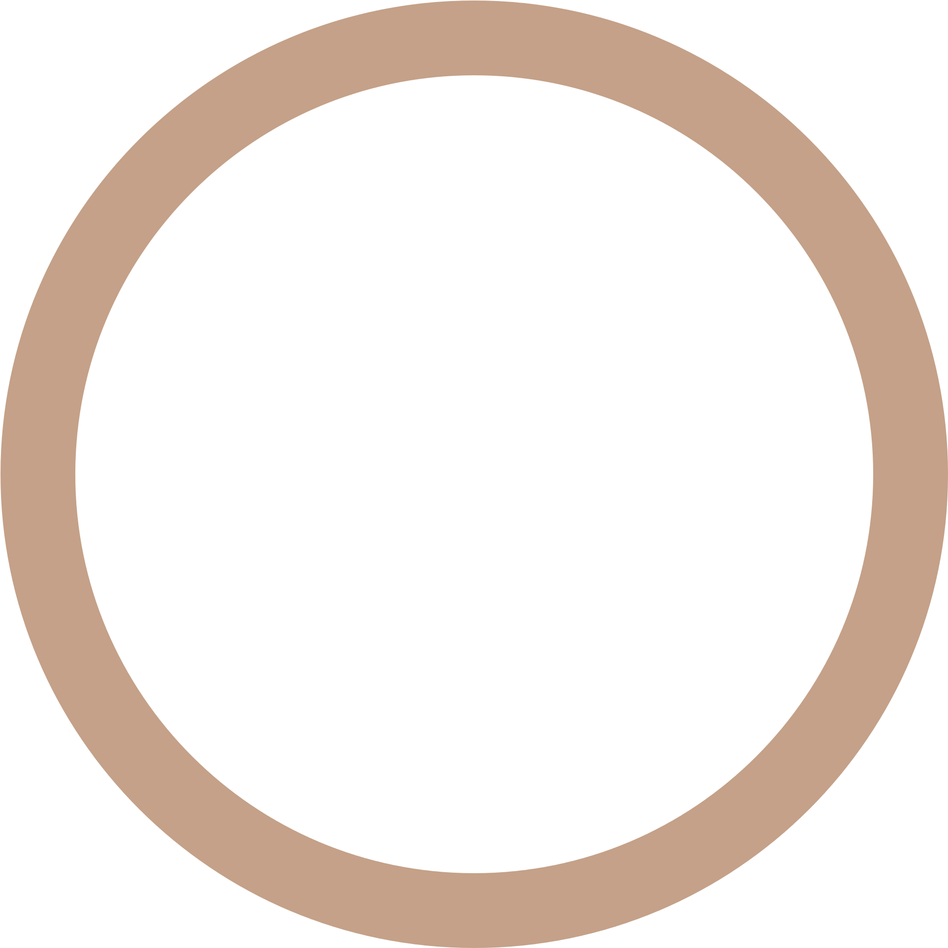 Circle Clipart Brown - Brown Circle Border (2000x2000)