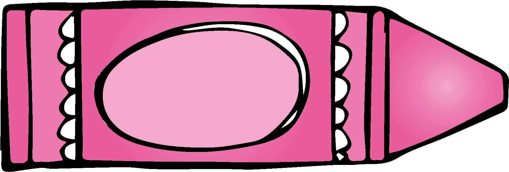 Crayon Clipart Pink Crayon - Clip Art Pink Crayon - (1867x692) Png ...