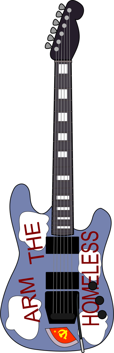 Other Popular Clip Arts - Morello Arm The Homeless Guitar (389x1200)