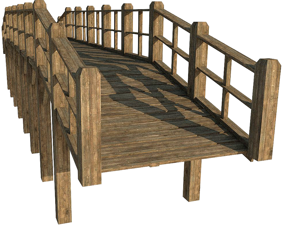 Bridge Png - Puente Madera Png (984x784)