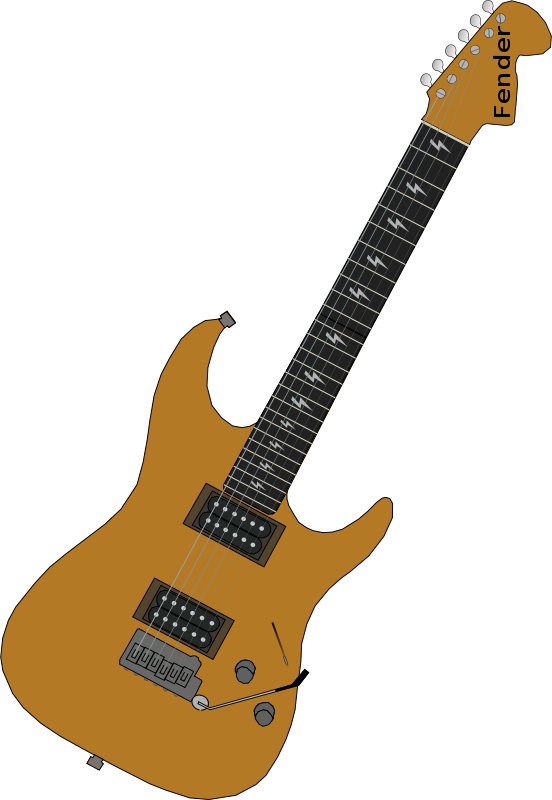 Free Guitar - Electric Guitar Vector Png (552x800)