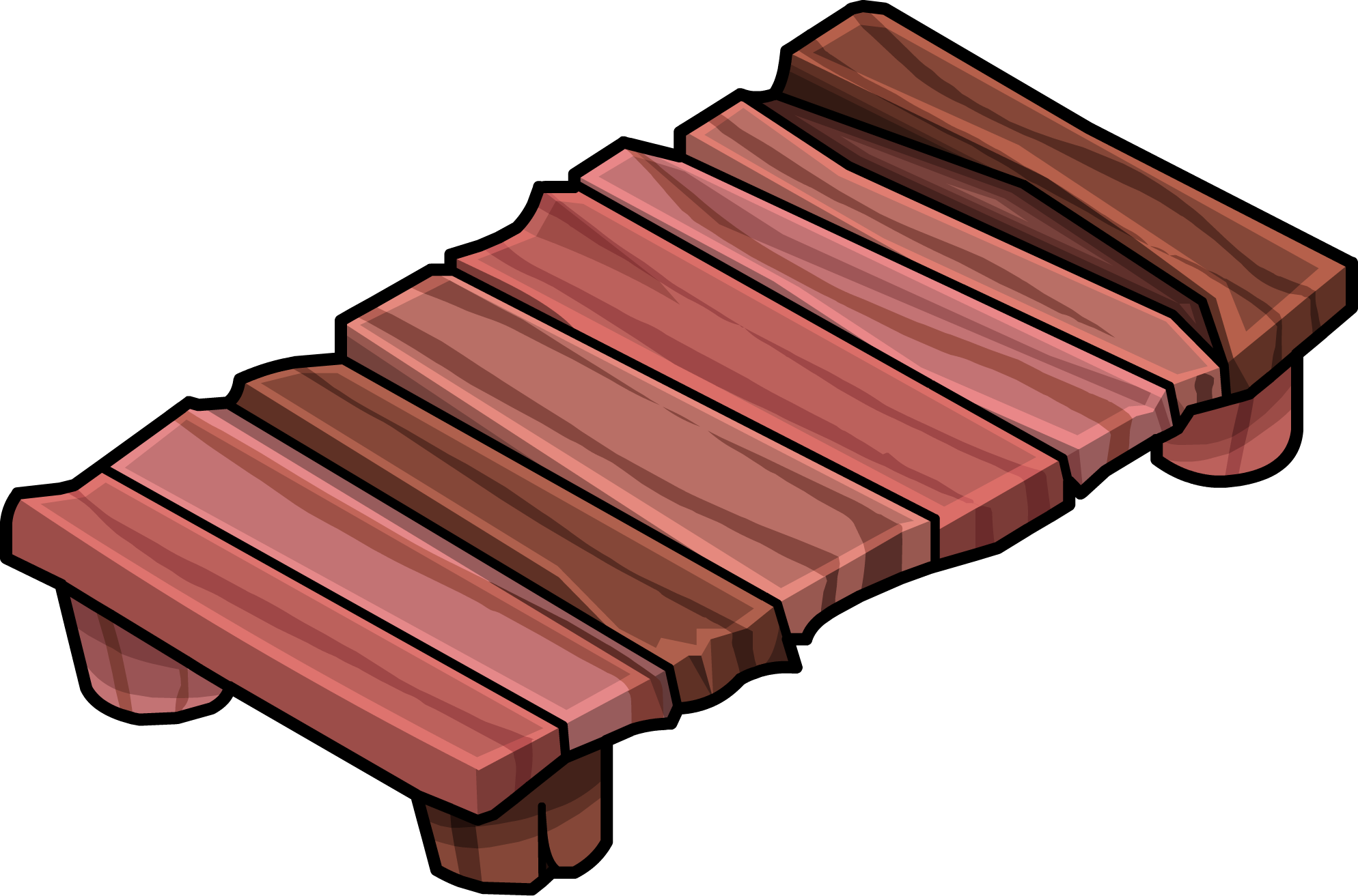 Club Clipart Wooden Club - Club Penguin Bridge (1988x1313)