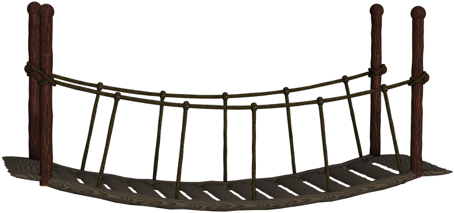Covered Bridge Cliparts 7, - Silhouette Bridge In Png (960x720)