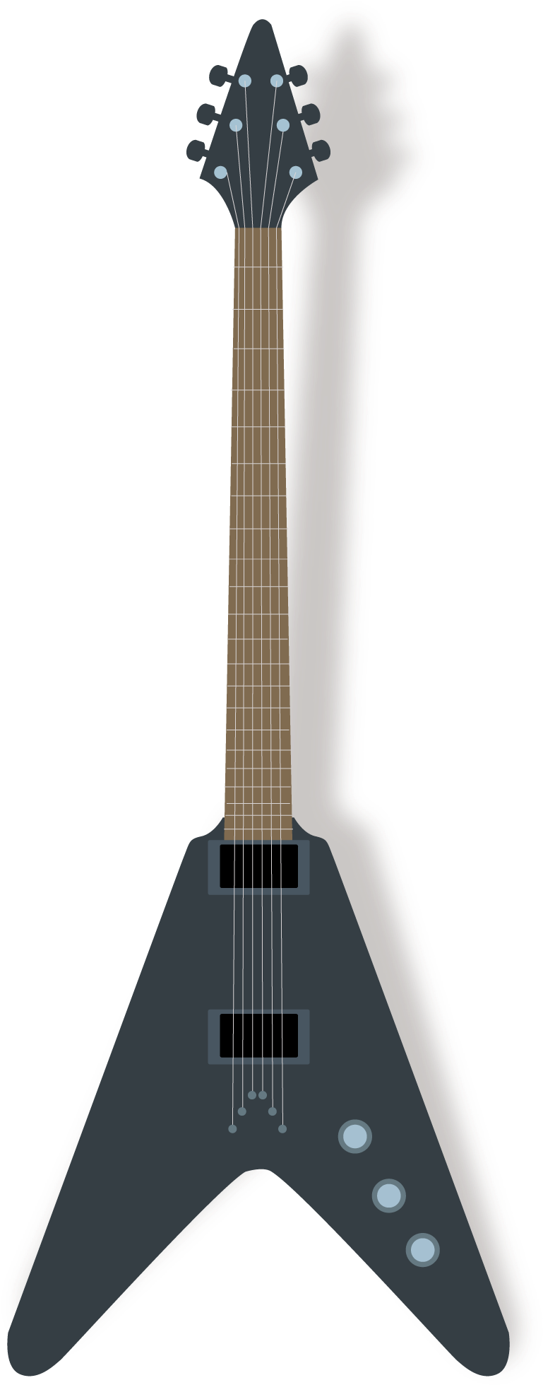 Guitar Clipart Png Image 05 - Euclidean Vector (903x2010)