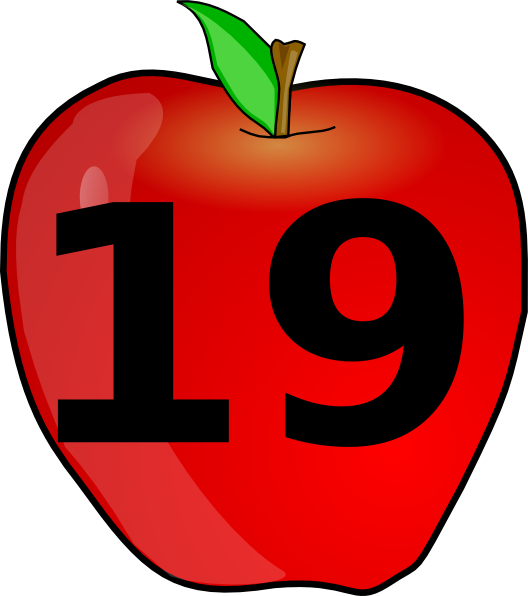 Counting Apple Clip Art At Clker - Twenty Clipart (528x596)