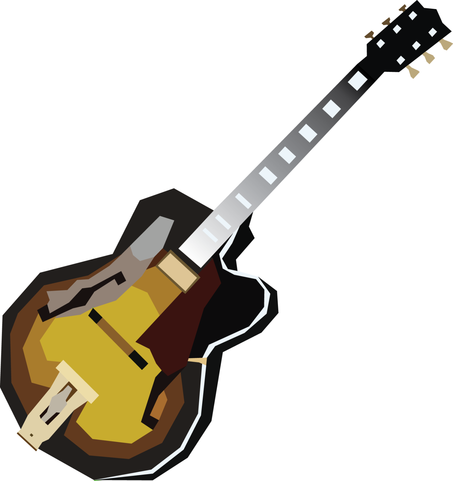Poly Vector Art [reopened] - Gibson Les Paul Studio 70s Tribute (1504x1599)