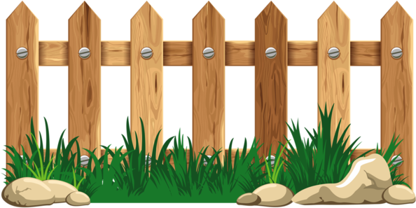 Fence Clipart Scrapbook - Fence Clipart (600x300)