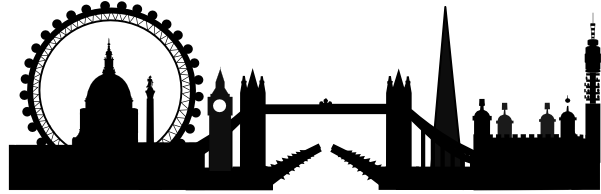 Oltre 1000 Idee Su London Skyline Tattoo Clipart - London Skyline Silhouette Simple (600x232)