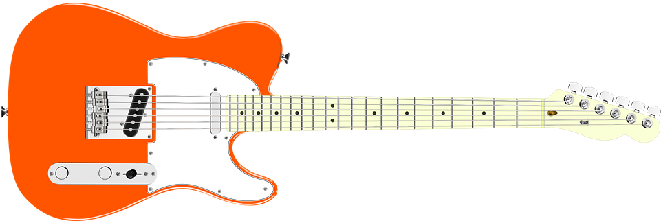 Wing Vector Guitar Fire 9, Buy Clip Art - Fender American Standard Telecaster Maple 3-color Sunburst (960x480)