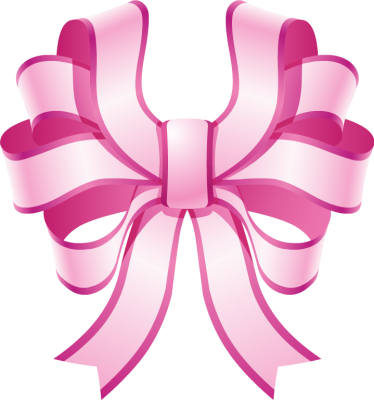 Free Clip Arts Online - Pink Wedding Bow Clip Art (374x400)